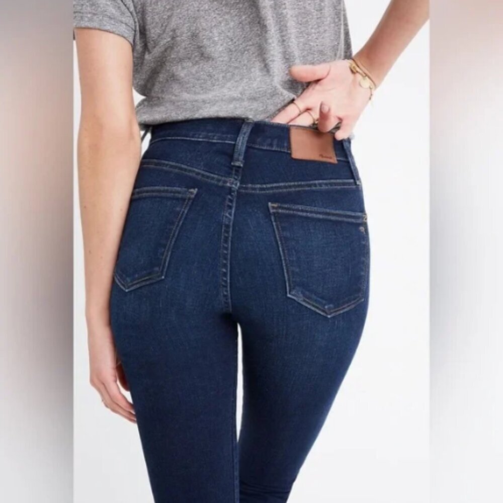 Madewell Dark Blue Skinny Jeans 9" Mid Rise Skinny Size 27